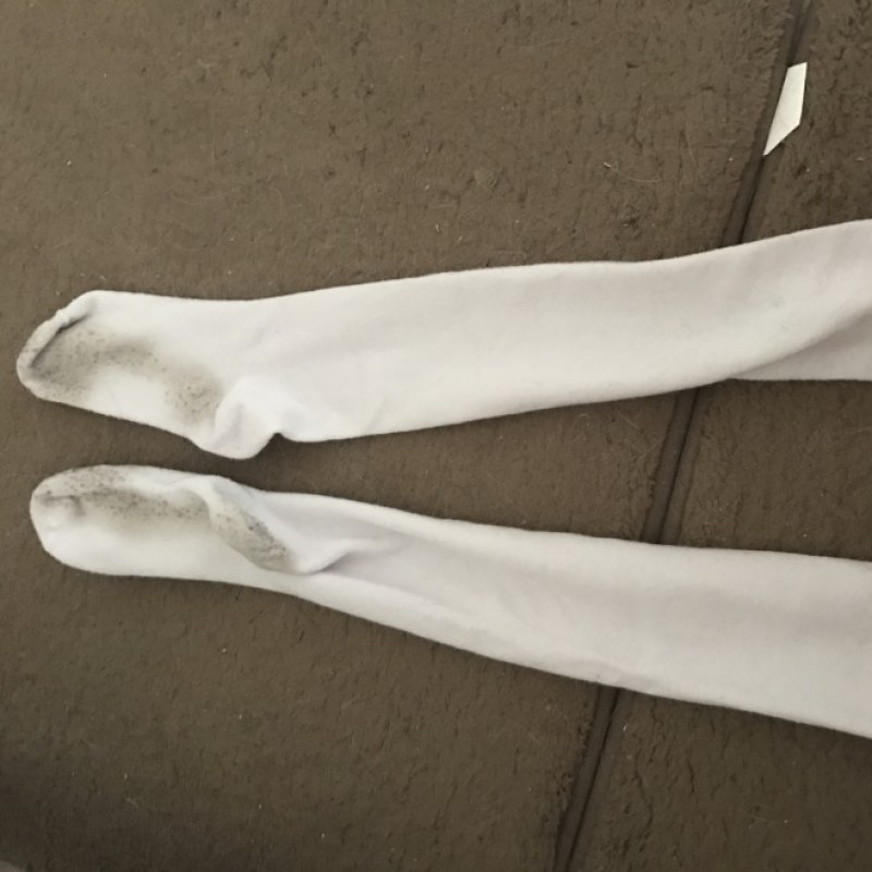 Dirty knee high socks